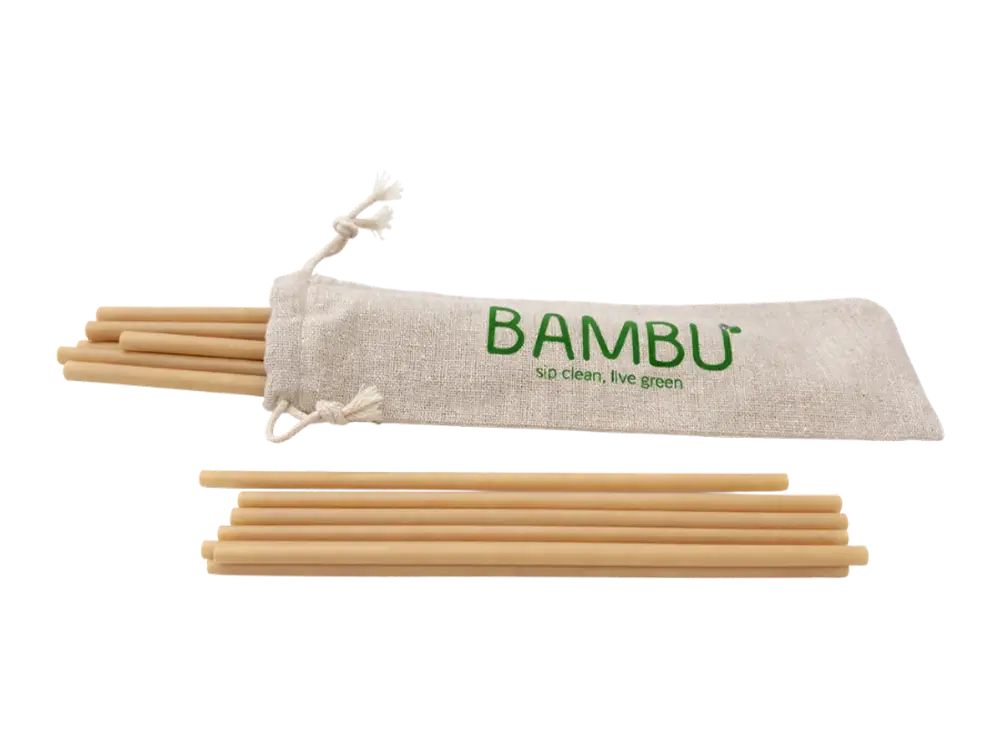 Natural bamboo straws 7.75 inch unwrapped eco friendly disposable drink straws bulk 5000 count for restaurants cafes and bars in USA